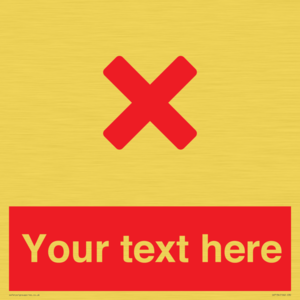 Custom red background, red cross sign